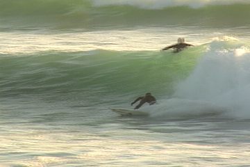 weight should be evenly distributed between your front foot and your back foot