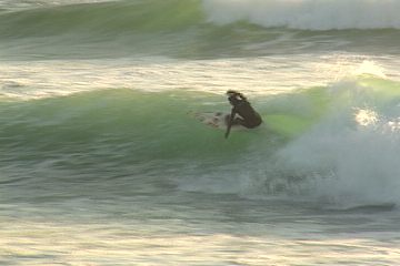 shift your weight from your toe side rail to your heel side rail 