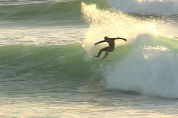 Lean on your rail as hard as you can