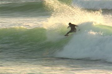 and center your weight over your fully bent front leg