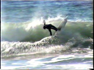 turn your leading shoulder down back towards the beach