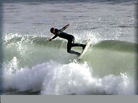 ride off the top of the wave with the lip