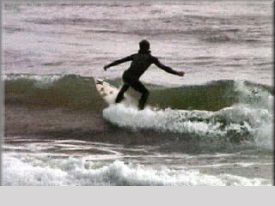 your board should be aimed off the lip into the air above