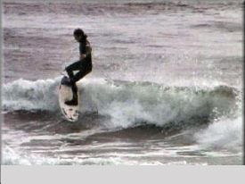 extend your legs so your knees can absorb the impact