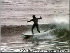 Be sure to keep your board pointed down the line